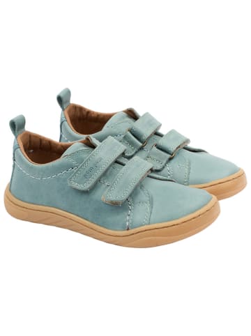 POM POM Leder-Barfußschuhe in Blau