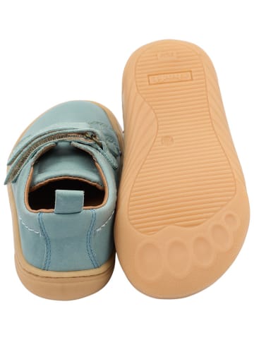 POM POM Leder-Barfußschuhe in Blau