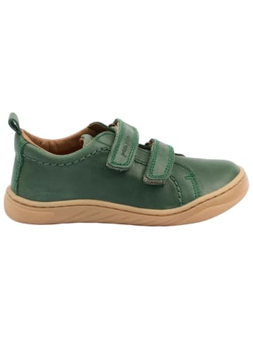 POM POM Leren barefootschoenen groen