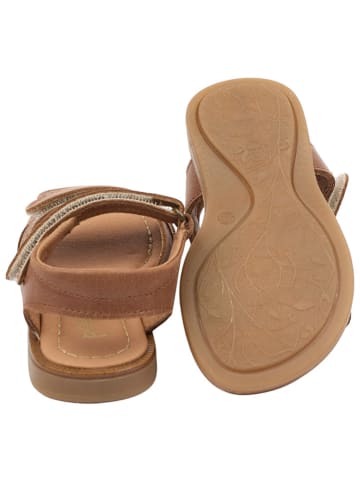 POM POM Leren sandalen lichtbruin