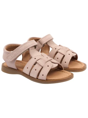 POM POM Leren sandalen beige
