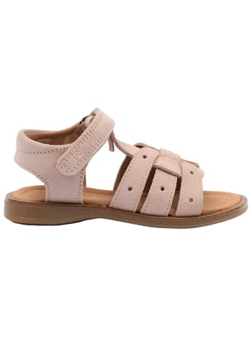 POM POM Leder-Sandalen in Beige