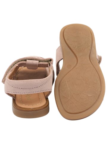 POM POM Leder-Sandalen in Beige