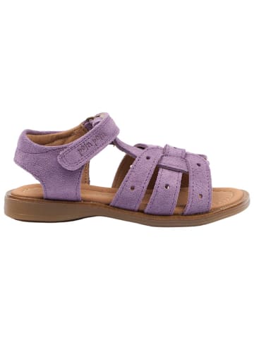 POM POM Leren sandalen paars