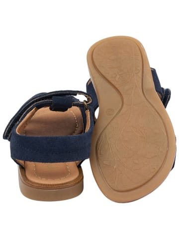POM POM Leren sandalen donkerblauw