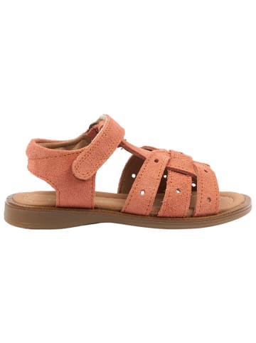POM POM Leren sandalen oranje