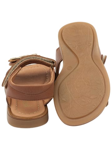 POM POM Leren sandalen lichtbruin