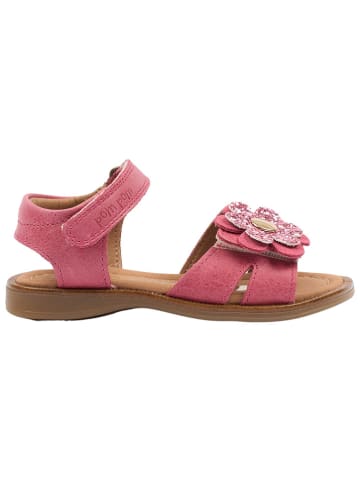 POM POM Leren sandalen roze