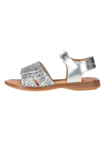 POM POM Sandalen in Silber