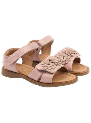 POM POM Leder-Sandalen in Rosa