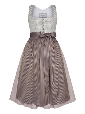 Melega Dirndl in Hellgrau/ Taupe