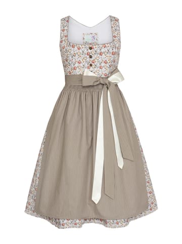 Alpenfee Dirndl ''Lumi'' in Taupe/ Bunt