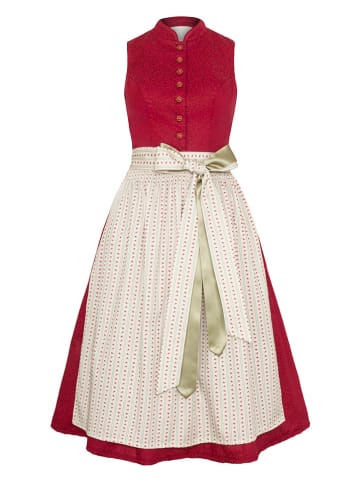 Alpenfee Dirndl ''Rue'' in Rot/ Beige