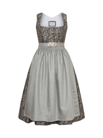 Alpenfee Dirndl ''Roberta'' in Braun/ Grau