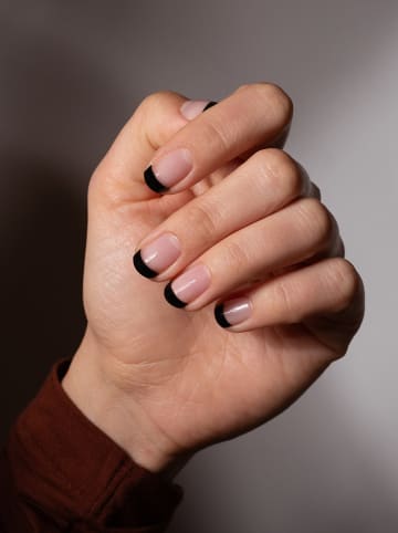 MISS SOPHIE UV-Gel-Nagelfolien "Black Tips" - 20 Stück