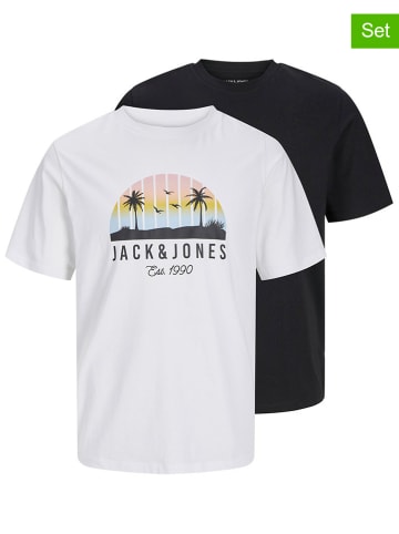 Jack & Jones 2-delige set: shirts wit/zwart