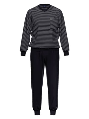 Ammann Pyjama in Schwarz/ Anthrazit