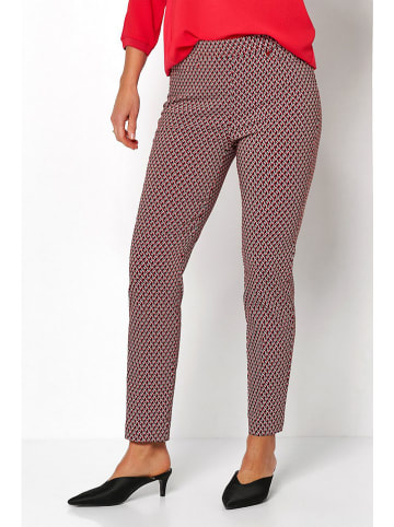 Relaxed by TONI Hose in Schwarz/ Rot/ Weiß