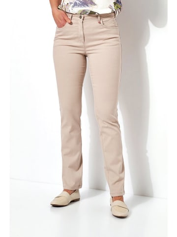 Relaxed by TONI Dżinsy - Slim fit - w kolorze beżowym