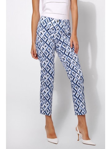 Rosner Chinobroek blauw/wit