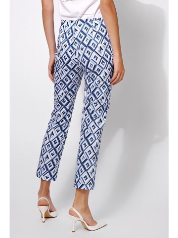 Rosner Chinobroek blauw/wit