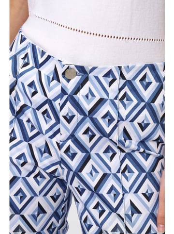 Rosner Chinobroek blauw/wit