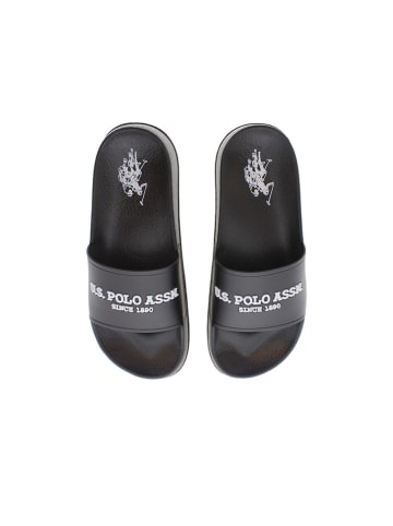 U.S. Polo Assn. Pantoletten in Schwarz