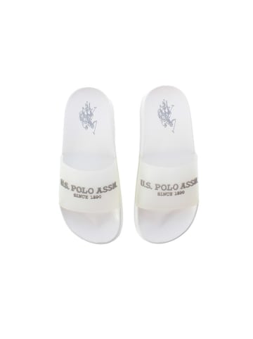 U.S. Polo Assn. Klapki w kolorze białym