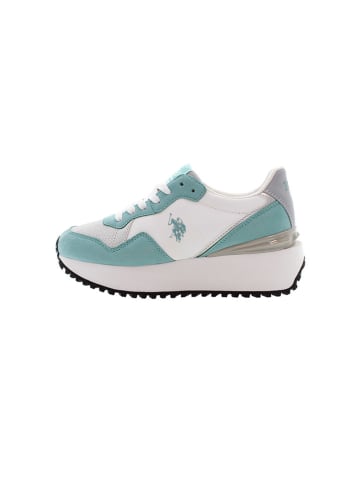 U.S. Polo Assn. Sneakers in Weiß/ Türkis