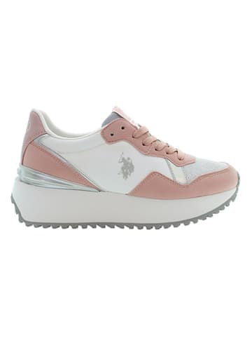 U.S. Polo Sneakers "Bayle" in Weiß/ Rosa