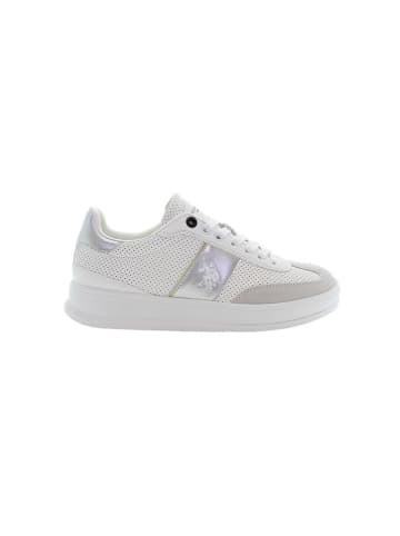 U.S. Polo Assn. Sneakersy w kolorze srebrno-kremowym
