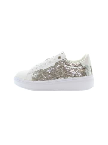 U.S. Polo Assn. Sneakers in Weiß/ Silber