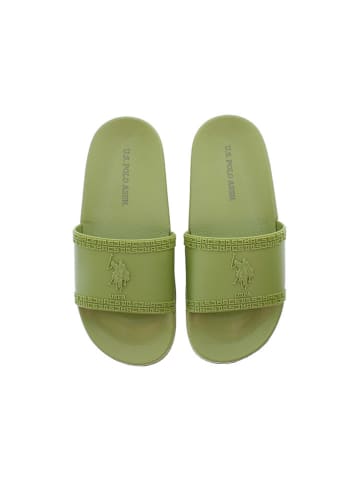 U.S. Polo Assn. Pantoletten in Khaki