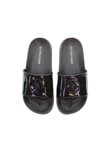 U.S. Polo Assn. Pantoletten in Schwarz