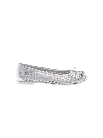 U.S. Polo Assn. Leder-Ballerinas in Silber