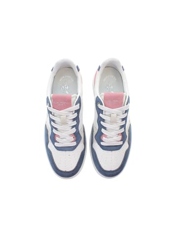 U.S. Polo Assn. Sneakers in Weiß/ Dunkelblau/ Rosa