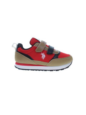 U.S. Polo Assn. Sneakersy w kolorze jasnobrązowo-czerwonym