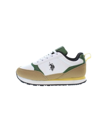 U.S. Polo Assn. Sneakers in Weiß/ Beige/ Grün