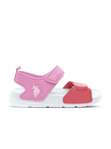 U.S. Polo Assn. Sandały w kolorze różowym