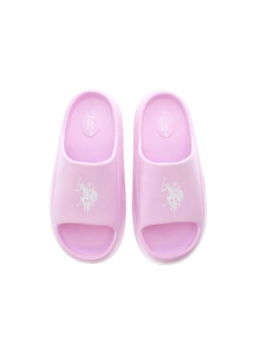 U.S. Polo Assn. Pantoletten in Rosa