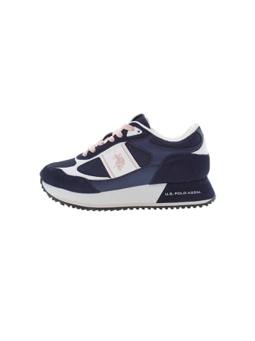 U.S. Polo Assn. Sneakers in Dunkelblau/ Rosa