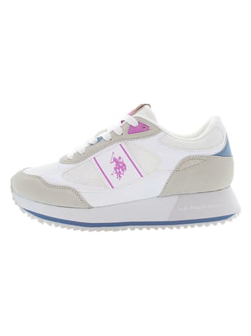 U.S. Polo Assn. Sneakers "Sacha" in Weiß/ Beige/ Pink