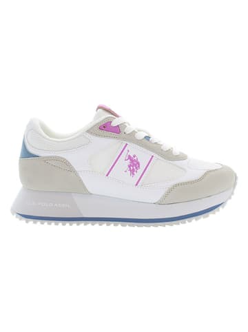 U.S. Polo Assn. Sneakers "Sacha" in Weiß/ Beige/ Pink