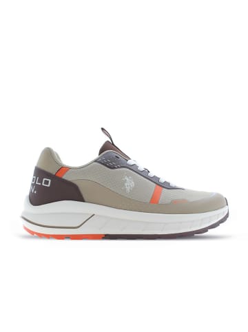 U.S. Polo Assn. Sneakersy w kolorze brązowo-beżowym