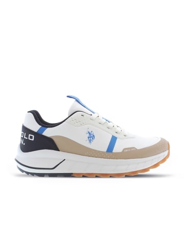 U.S. Polo Assn. Sneakers in Weiß/ Beige/ Dunkelblau