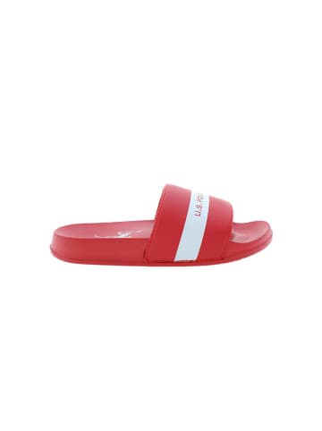 U.S. Polo Assn. Pantoletten in Rot