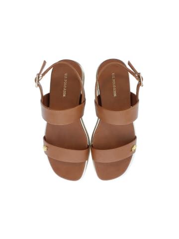 U.S. Polo Assn. Sandalen in Hellbraun
