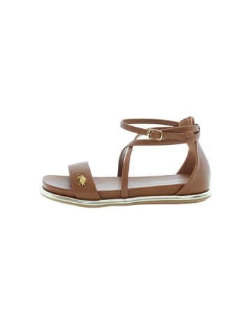 U.S. Polo Assn. Sandały w kolorze brązowym