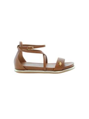 U.S. Polo Assn. Sandały w kolorze brązowym