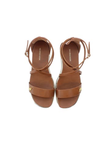 U.S. Polo Assn. Sandały w kolorze brązowym
